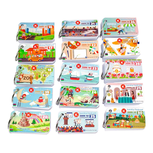 Bộ KatchUp Flashcard 3000 Từ Tiếng Anh Phần B (1500 từ) - Best Quality (04BB)