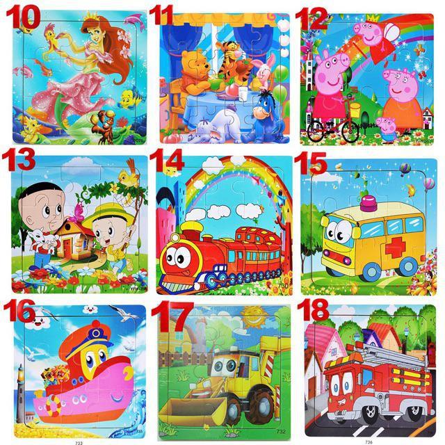 Xếp hình gỗ 9 mảnh cho bé