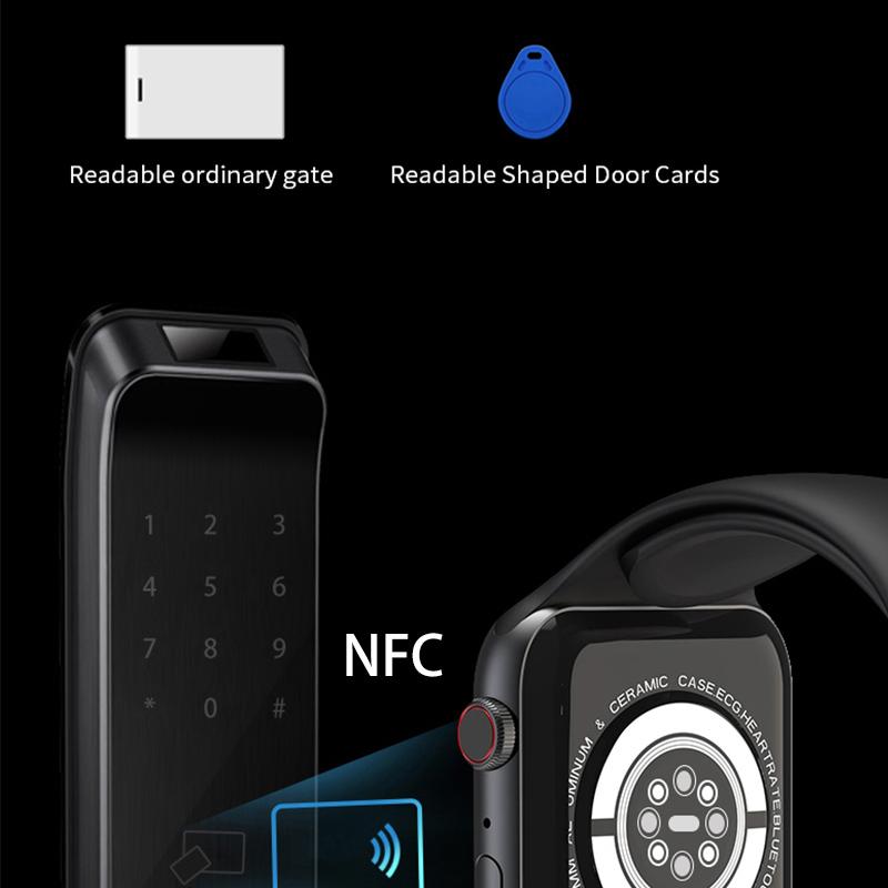 2023 Phụ Nữ Đồng Hồ Thông Minh 8 Max Gọi Bluetooth NFC Sạc Không Dây Tập Thể Thao Nữ Quà Tặng Đồng Hồ Thông Minh Smartwatch Cho Điện Thoại Apple Android