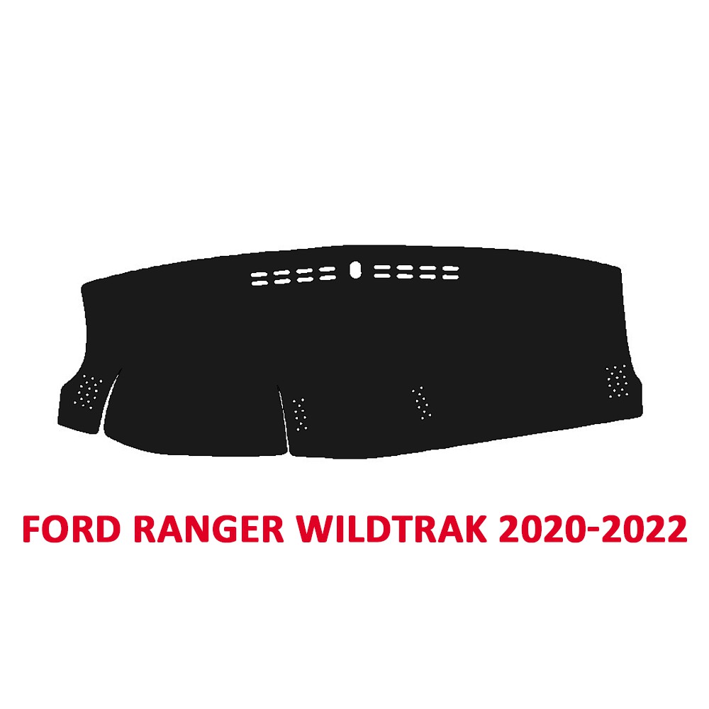 Thảm Taplo dành cho xe Ford Ranger Wildtrak, Raptor 2014 đến 2022 chất liệu Nhung, da Carbon, da vân gỗ