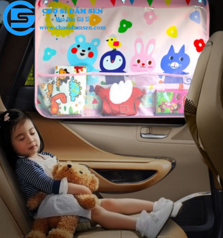Tấm,màn, rèm che nắng cửa sổ 3 lớp, hình hoạt hình dễ thương CUTE cho xe hơi, xe ô tô  G334-RemCNoto