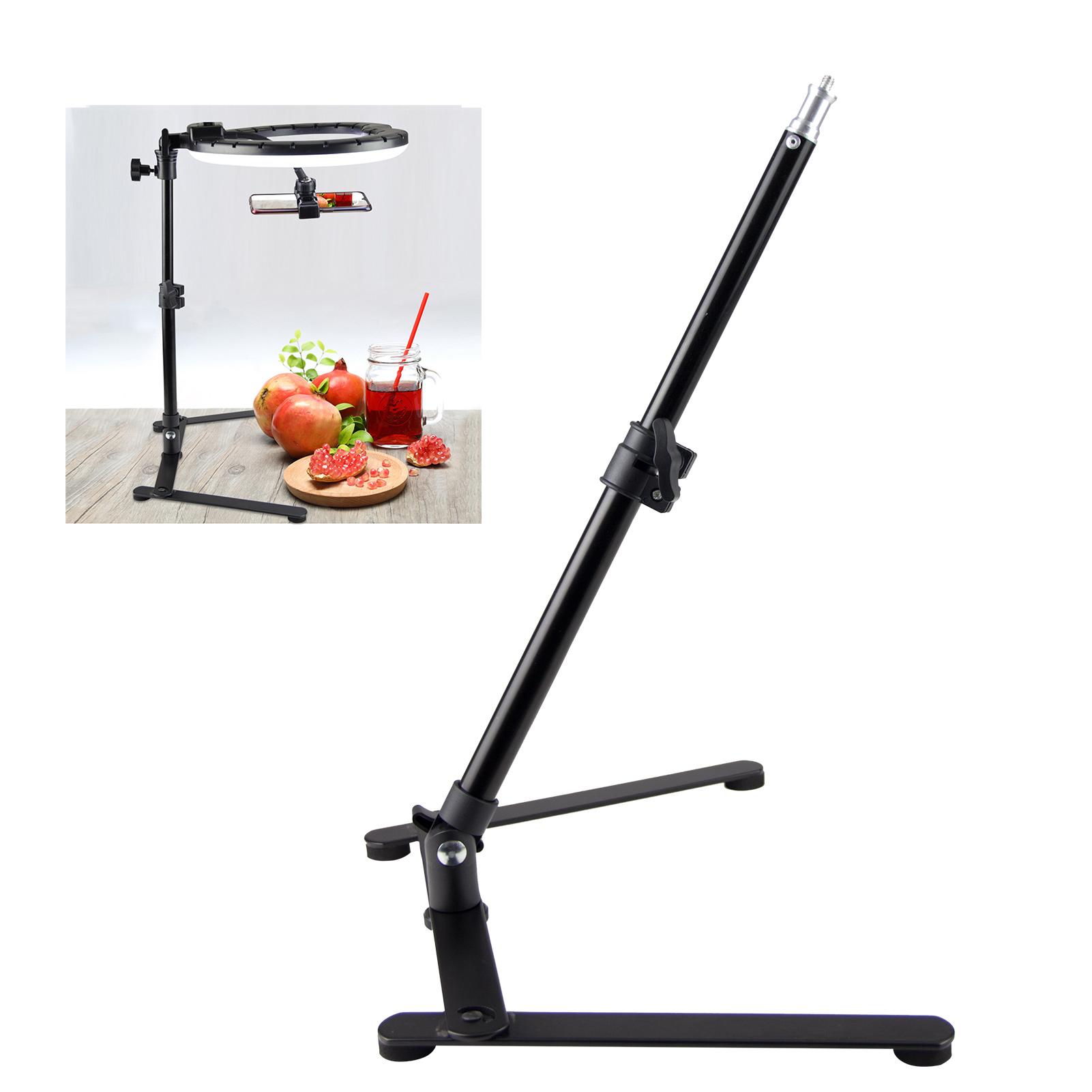 Chân đế đèn chụp ảnh mini có vít 1/4 inch 44cm / Tối đa 17 inch để trang điểm Video tự sướng quay Vlog
