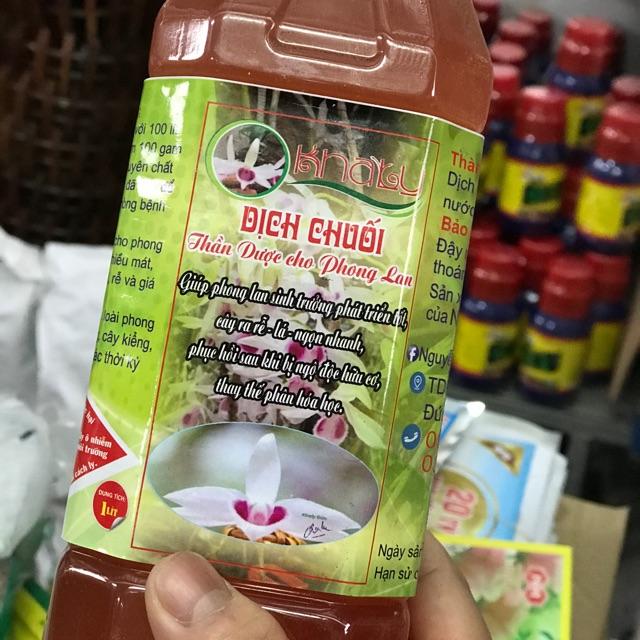 1l dịch chuối chuyên kích rễ, tăng trưởng cho hoa lan