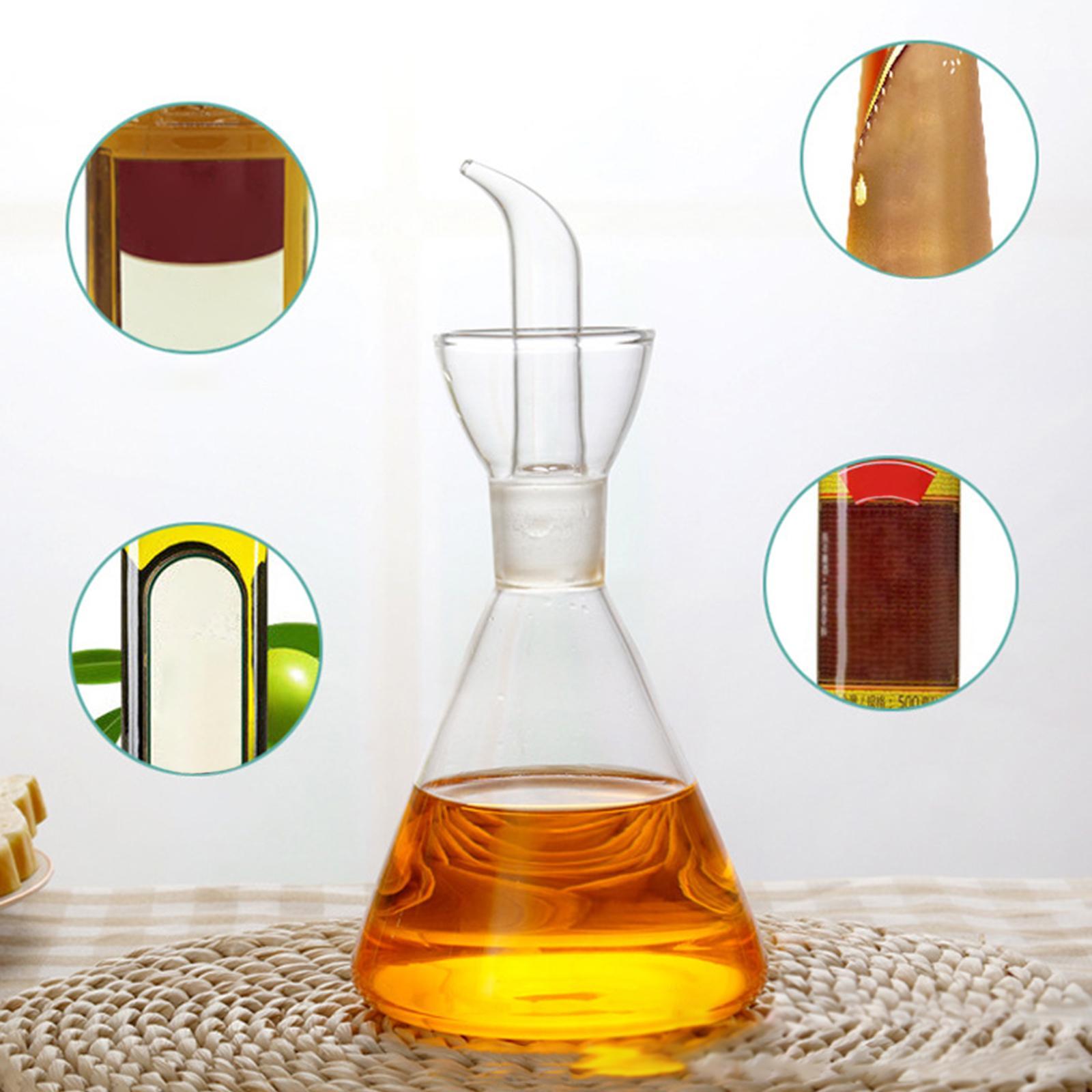 Glass Oil Vinegar Bottle Oil Container Storage Jars for Kitchen