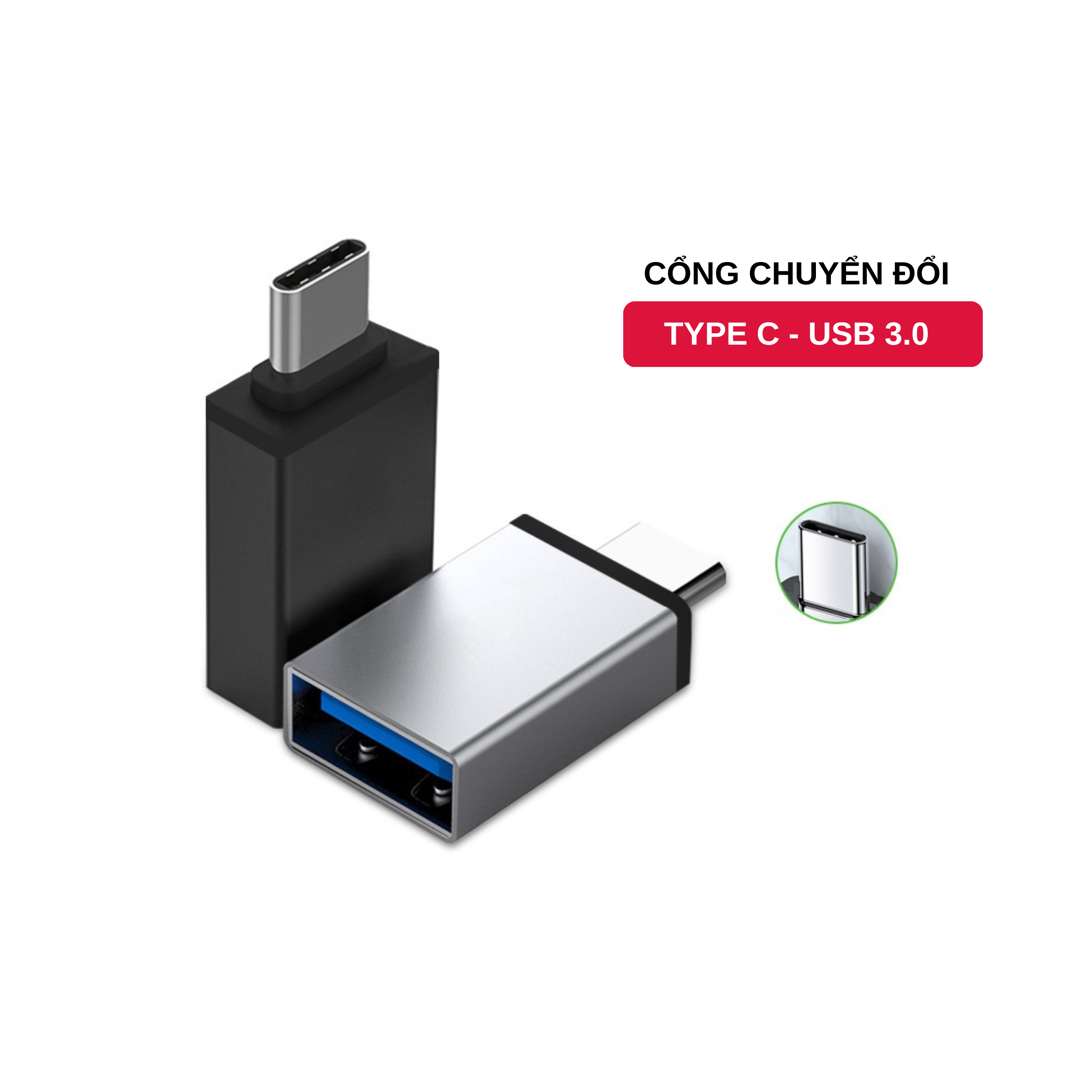 Đầu Chuyển Đổi USB Type C Sang USB 3.0 - Hàng Chính Hãng Tamayoko