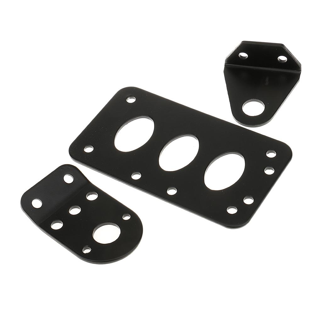 2 Sets Motorcycle Side License Plate with Bracket for Harley Tail Light Kits