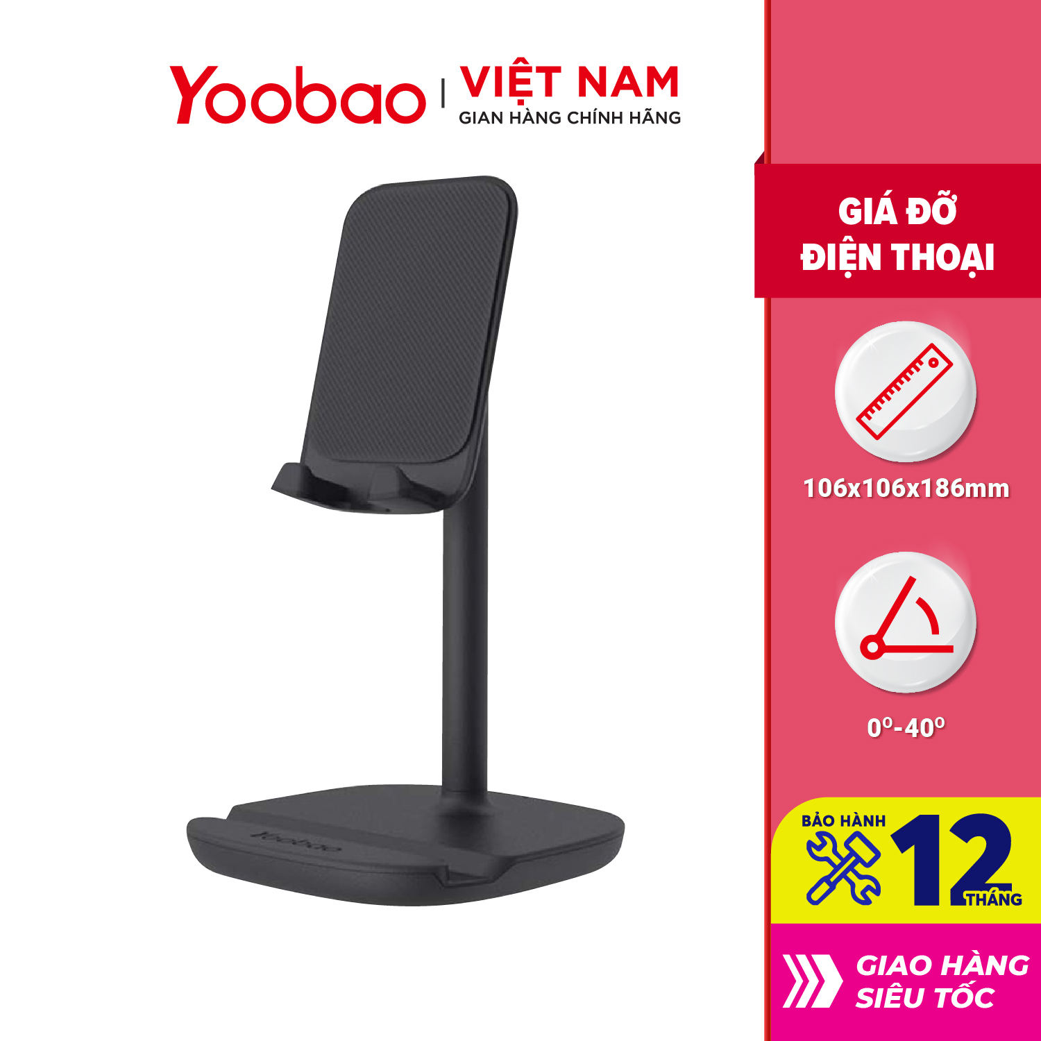 Giá đỡ điện thoại để bàn YOOBAO B1 - Màn hình 4-11 inch Khung gấp gọn - Hàng chính hãng