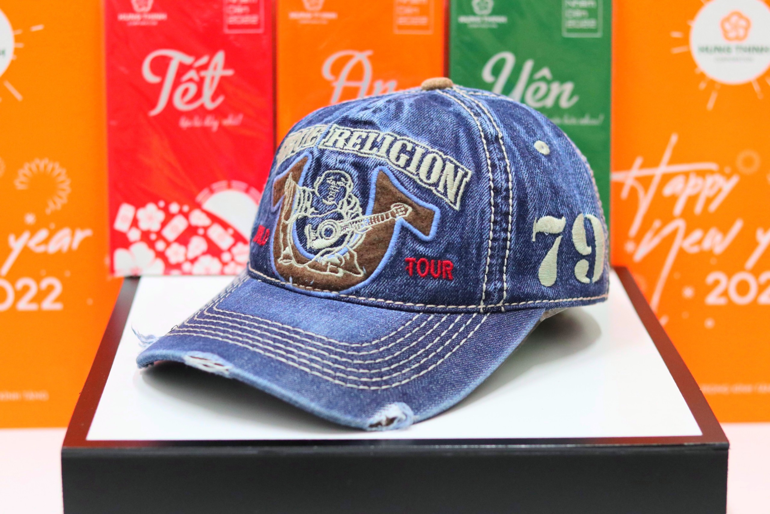 Nón Kết Jean Ông Địa TRue Cao Cấp .