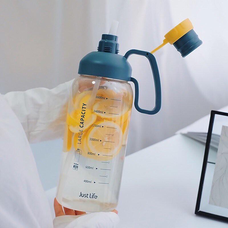 Bình Nước 1800ML , 1,8L. . Bình Đựng Nước Cao Cấp, Chai Nước Cute
