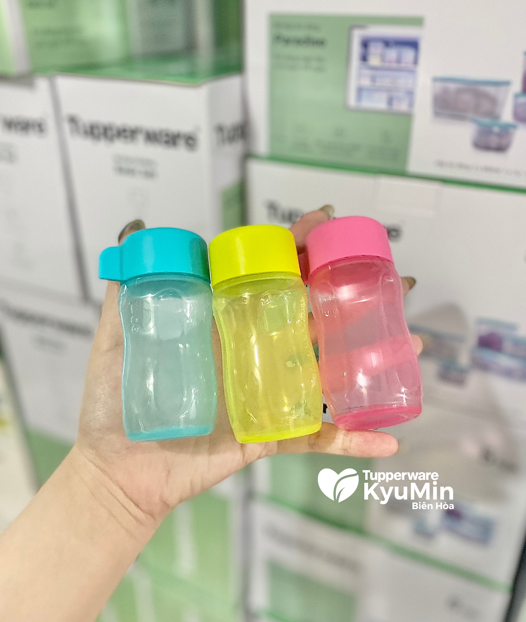 Bình nước mini Tupperware Eco bottle 90ml - bảo hành chính hãng