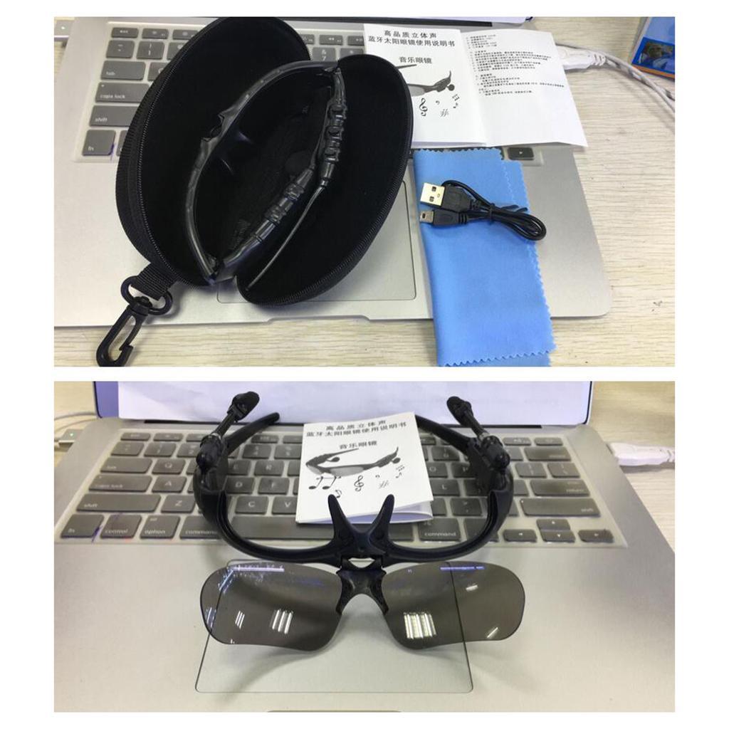 Bluetooth Sunglasses Wireless Headset Headphones With Mic for Car Driving