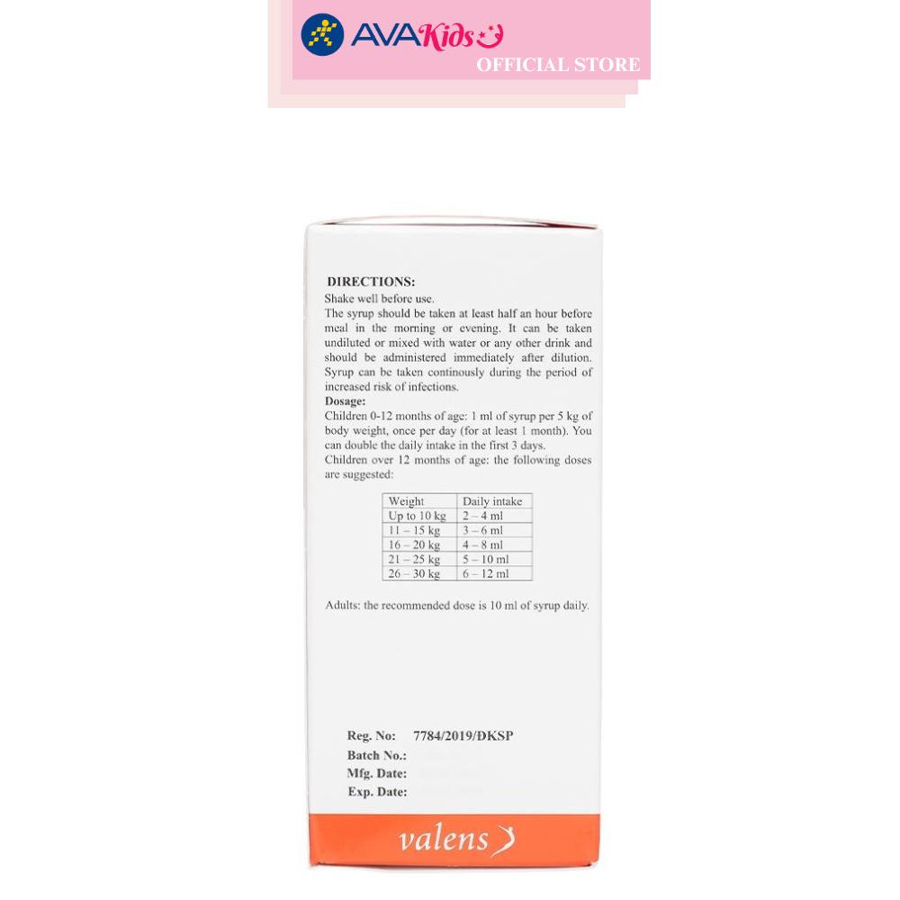 Siro Valens Gadopax Forte hỗ trợ tăng sức đề kháng 100 ml (từ 0 tháng)