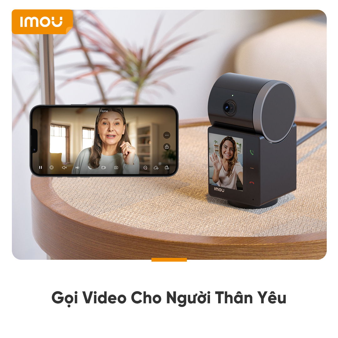 Camera Wifi Trong Nhà IMOU Rex VT Pro 3K S2VBP Pin Sạc Xoay 360, Gọi Video 2 Chiều - Hàng chính hãng