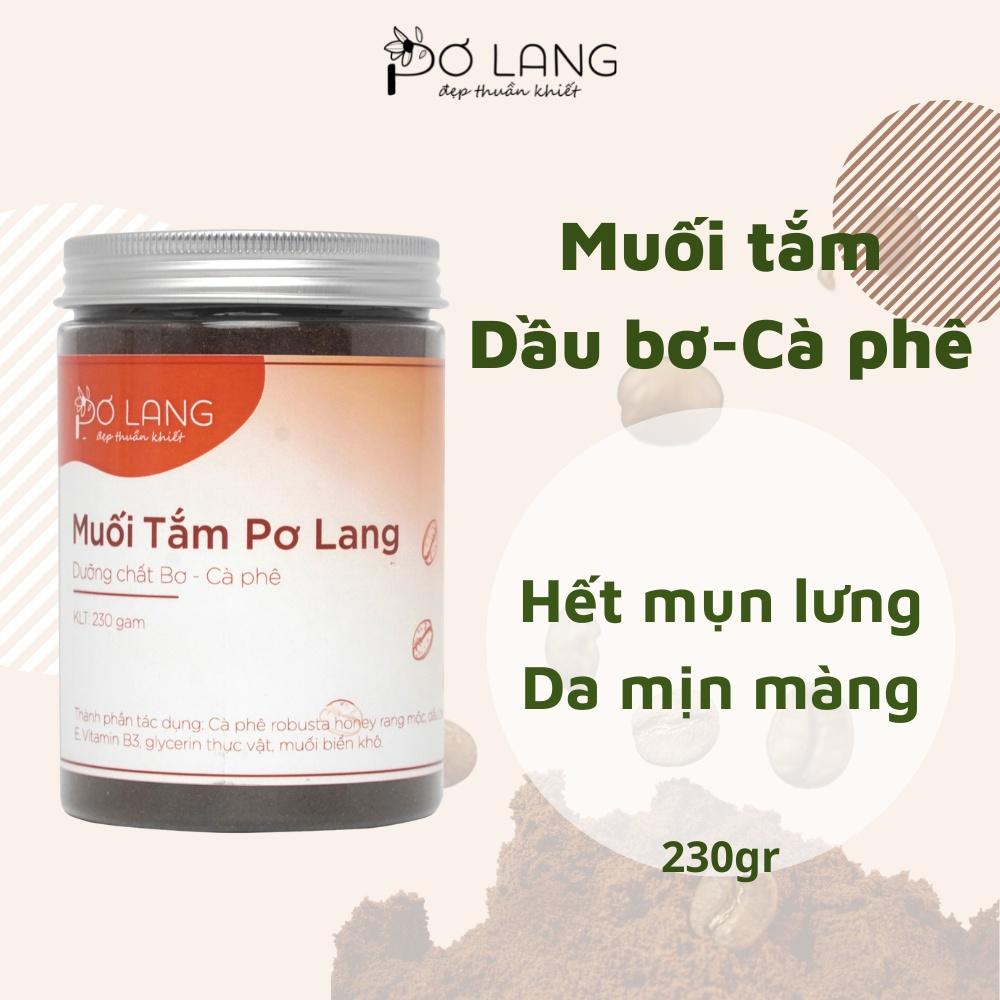 Muối tắm Pơ Lang giảm mụn lưng, da sáng mềm mịn - hũ 130gam