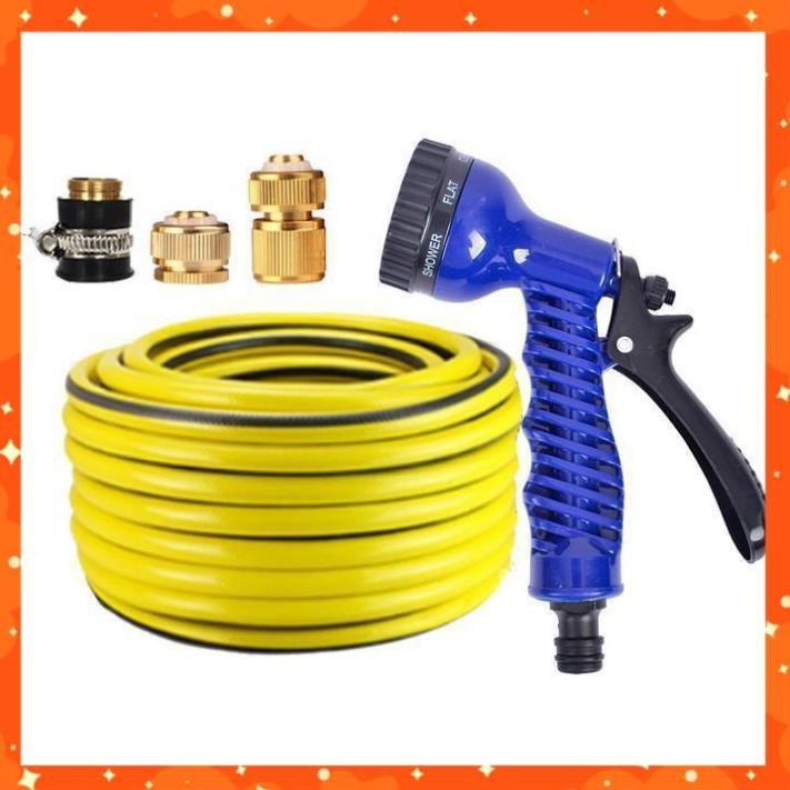 Bộ dây tăng áp 3 lần vòi xịt nước rửa xe, tưới cây loại 3-5m 206843