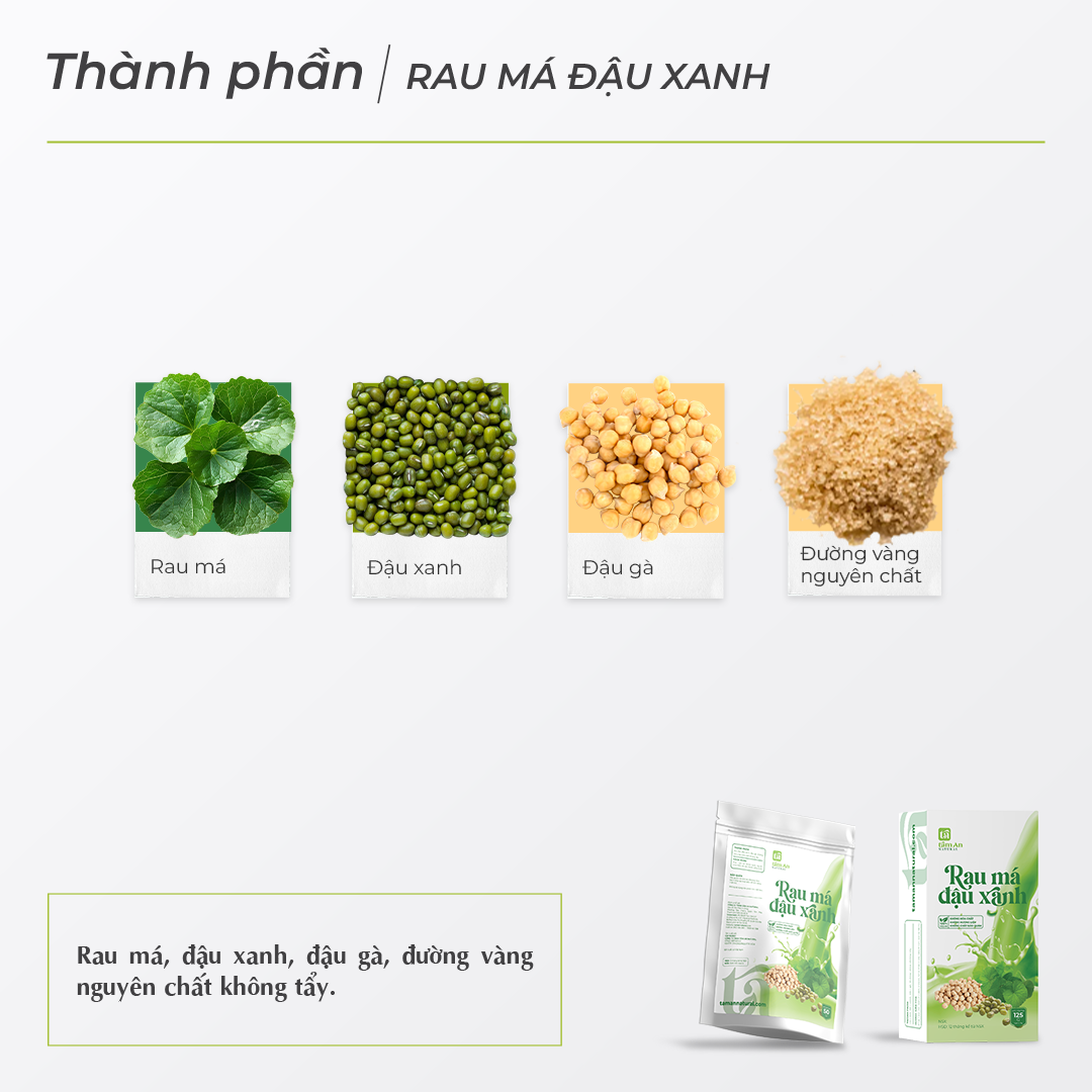 RAU MÁ ĐẬU XANH GIÚP THANH MÁT, GIẢI NHIỆT (125g)
