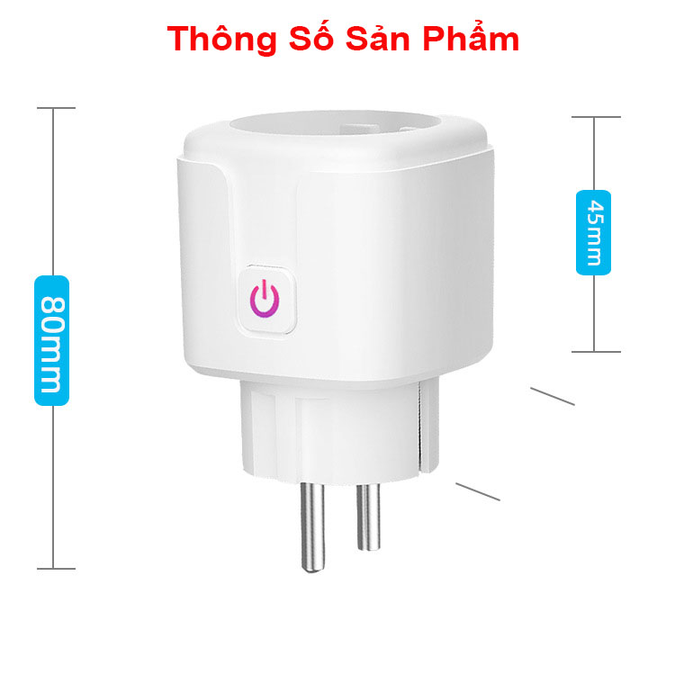 Ổ cắm không dây thông minh ANNCOE Smart Plug (Wifi) AC01 - Hàng Chính Hãng