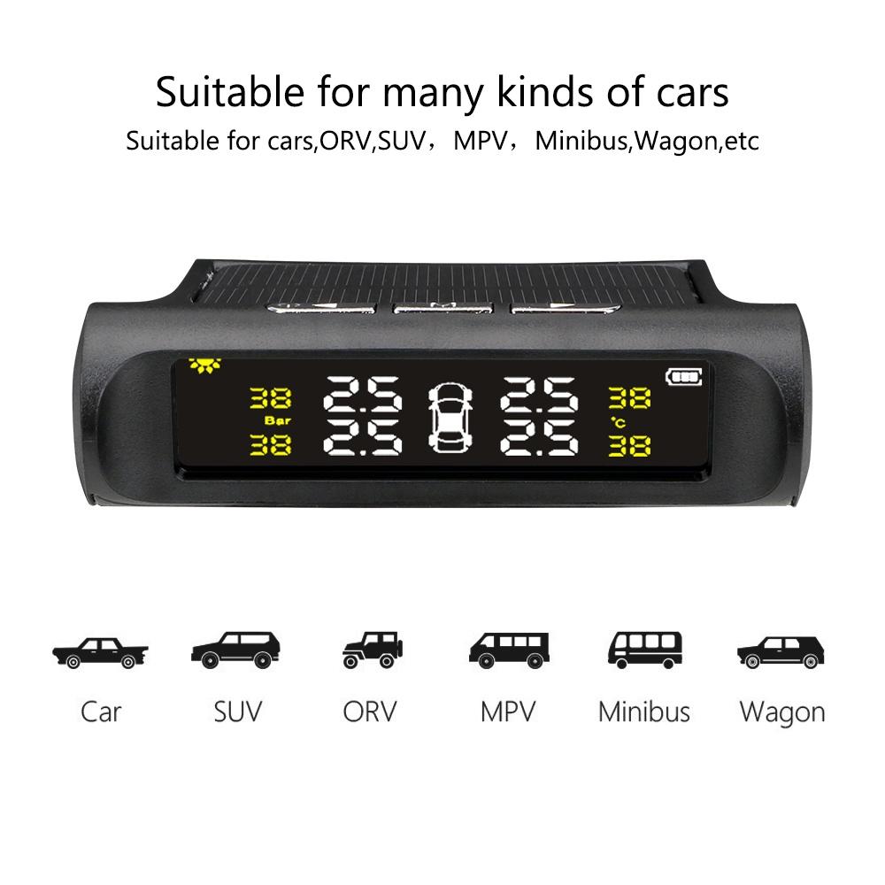Hệ thống giám sát áp suất lốp xe hơi TPMS màn hình LCD kỹ thuật số