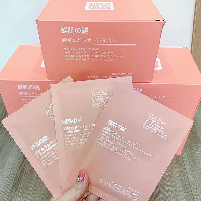 Mặt nạ nhau thai cừu tế bào gốc Nhật Bản Rwine Beauty Stem Cell Placenta Mask