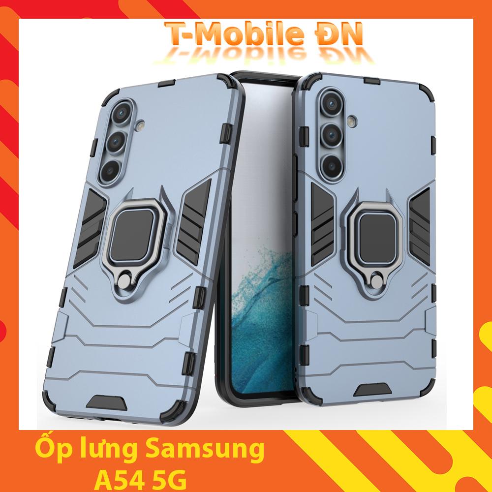 Ốp lưng Samsung A54 5G, Ốp Chống sốc Iron Man có giá đỡ nhẫn iring hít Ôtô Bảo vệ viền và Camera cho Samsung A54 5G