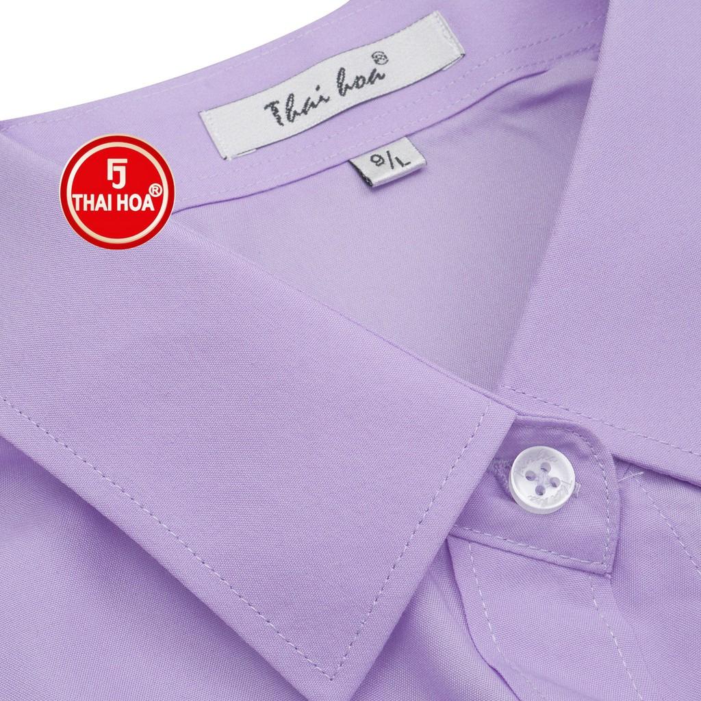 Áo sơ mi thời trang Thái Hòa 047-08-01 vải cotton thoáng mát đa dạng màu sắc