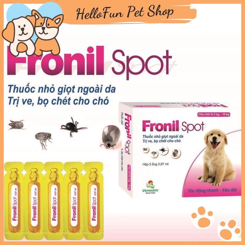 Nhỏ gáy Fronil Spot trị ve rận, bọ chét cho chó