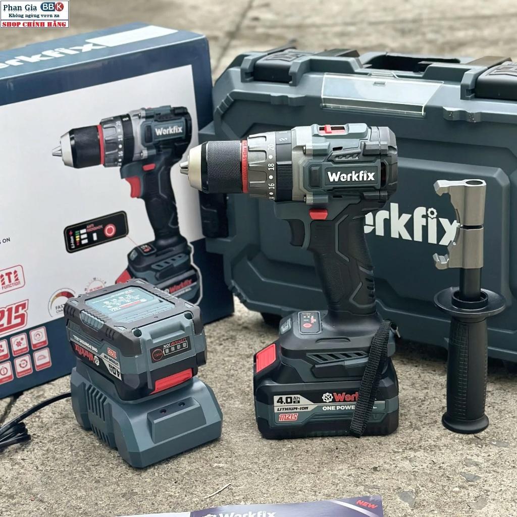 Máy Khoan Workfix WF-ID13100AK 13mm Lực Siết 100Nm 3 Chức Năng , Không Chổi Than ( chính hãƞg)