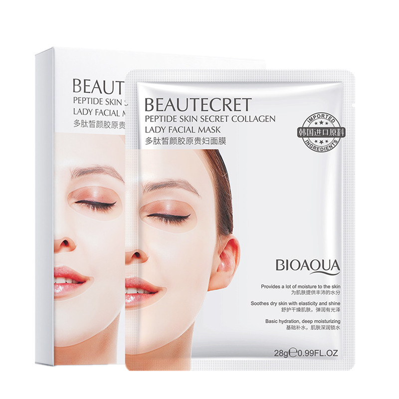 Miếng Mặt nạ thạch collagen cấp nước giúp da căng bóng mịn màng Bioaqua
