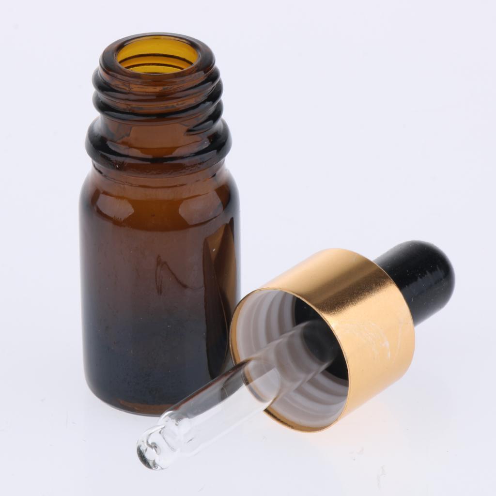 12x Refillable Liquid Eye Dropper Bottle Empty Essential Oil Vial Container