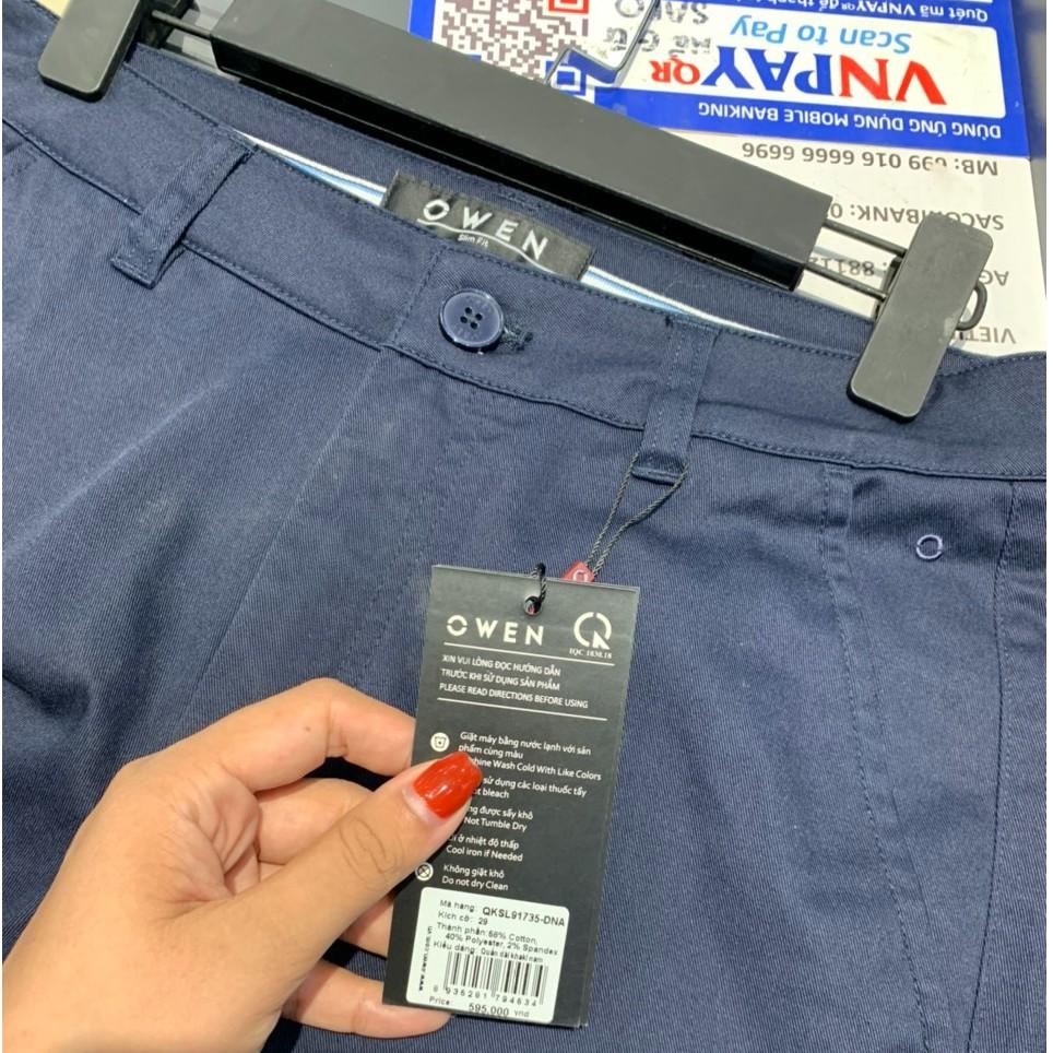 OWEN - Quần kaki Owen màu xanh navy 91735 - Quần kaki nam