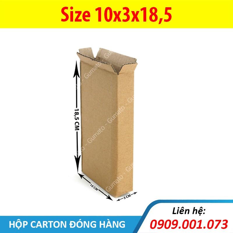 Hộp giấy P17 size 10x3x18,5 cm, thùng carton gói hàng Everest