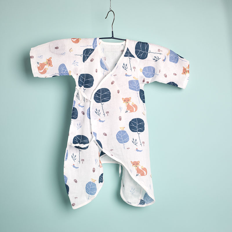 Bộ Body Vải Xô Cho Bé, Áo Liền Quần Vải Xô - Tặng Decal Đo Chiều Cao