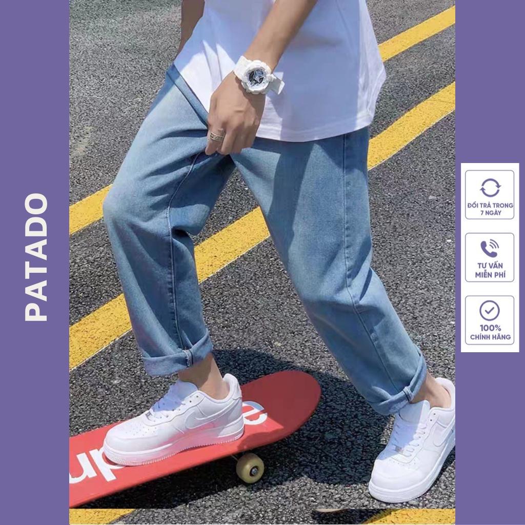 Quần jean baggy jeans nam ống suông rộng phong cách bụi style hàn quốc TR01 PATADOSHOP