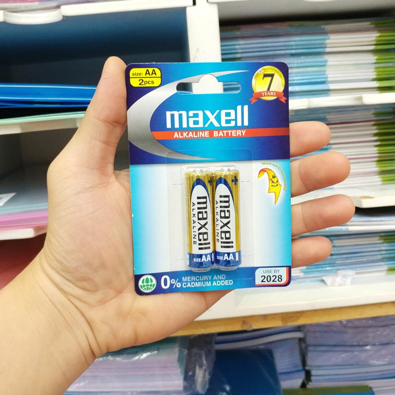 Vỉ 2 Pin AA Maxell Alkaline Longer Lasting Power