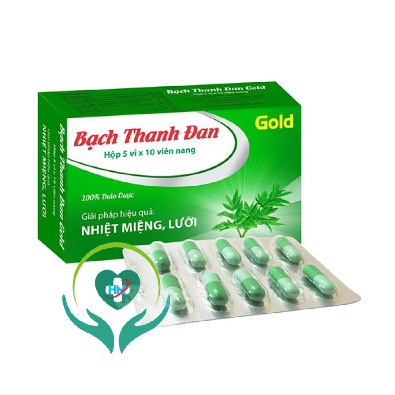 Viên Uống Nhiệt Miệng BẠCH THANH ĐAN GOLD Vinaphar - Hộp 50 Viên - Giúp thanh nhiệt giải độc, Nhiệt Miệng