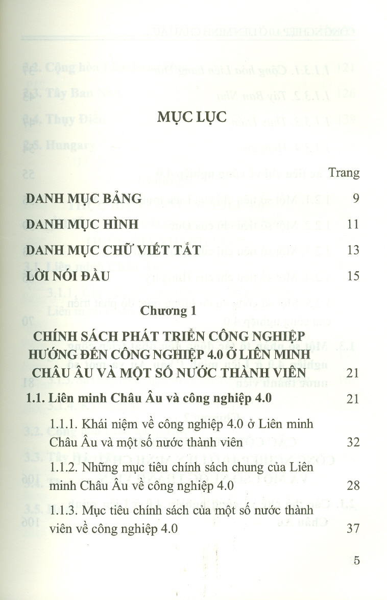 Công Nghiệp 4.0 Ở Liên Minh Châu Âu Và Một Số Nước Thành Viên (Sách chuyên khảo)