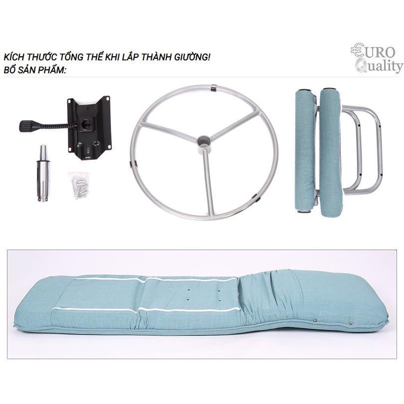 Ghế văn phòng kiêm giường nghỉ êm ái 2 in 1 Euro Quality