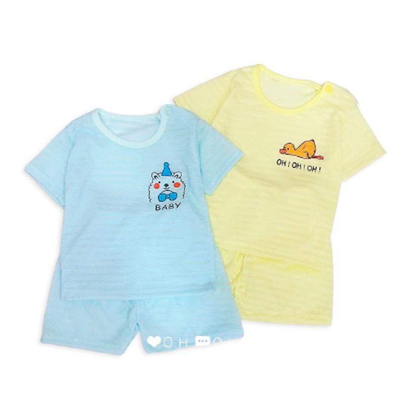 Bộ Cotton Giấy Cộc Tay Nhiều Màu Cho Bé Trai Bé Gái Từ 5-15kg