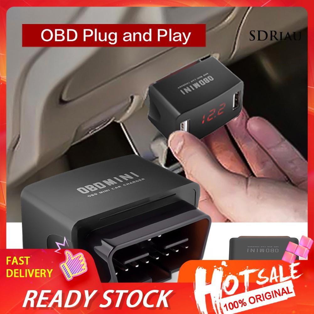 Tẩu Sạc 12 / 24v Obd Led Có Màn Hình Hiển Thị Chuyên Dụng Cho Xe Ô Tô