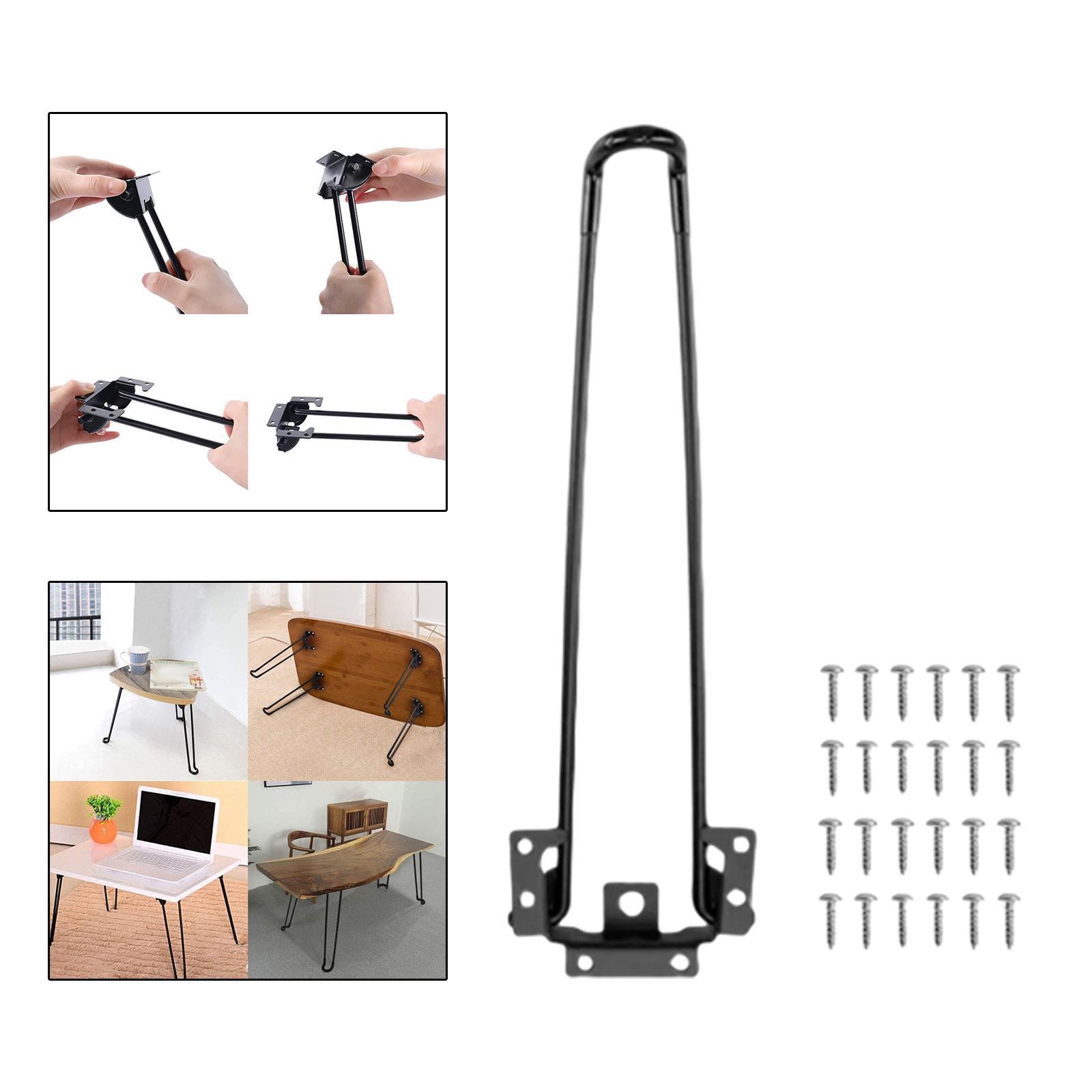 Foldable Hairpin Leg Folding Table Leg DIY Bench Leg for Coffee End Tables