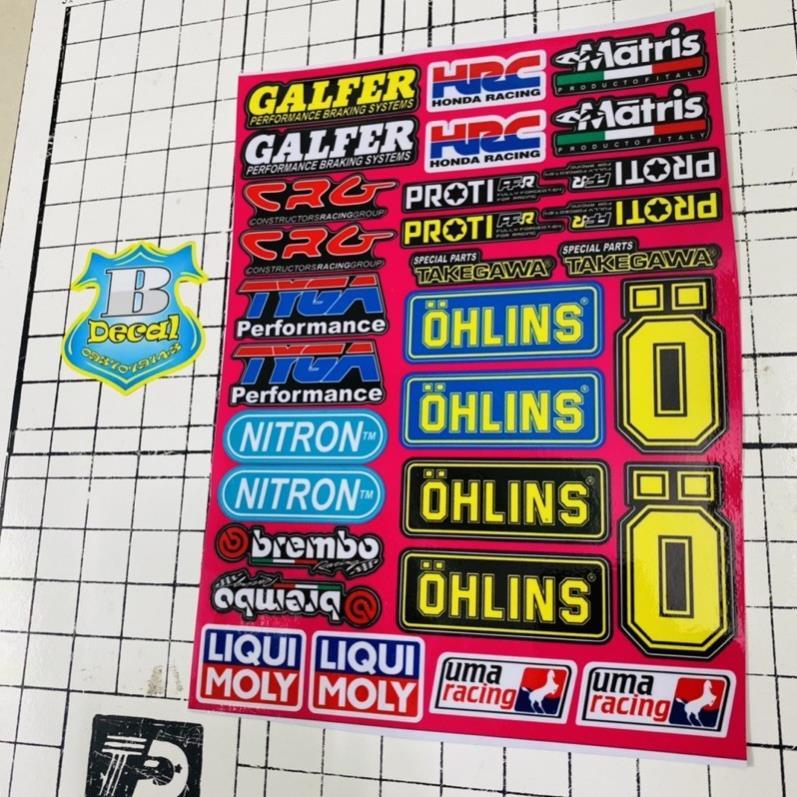 Tem logo sticker hồng đẹp