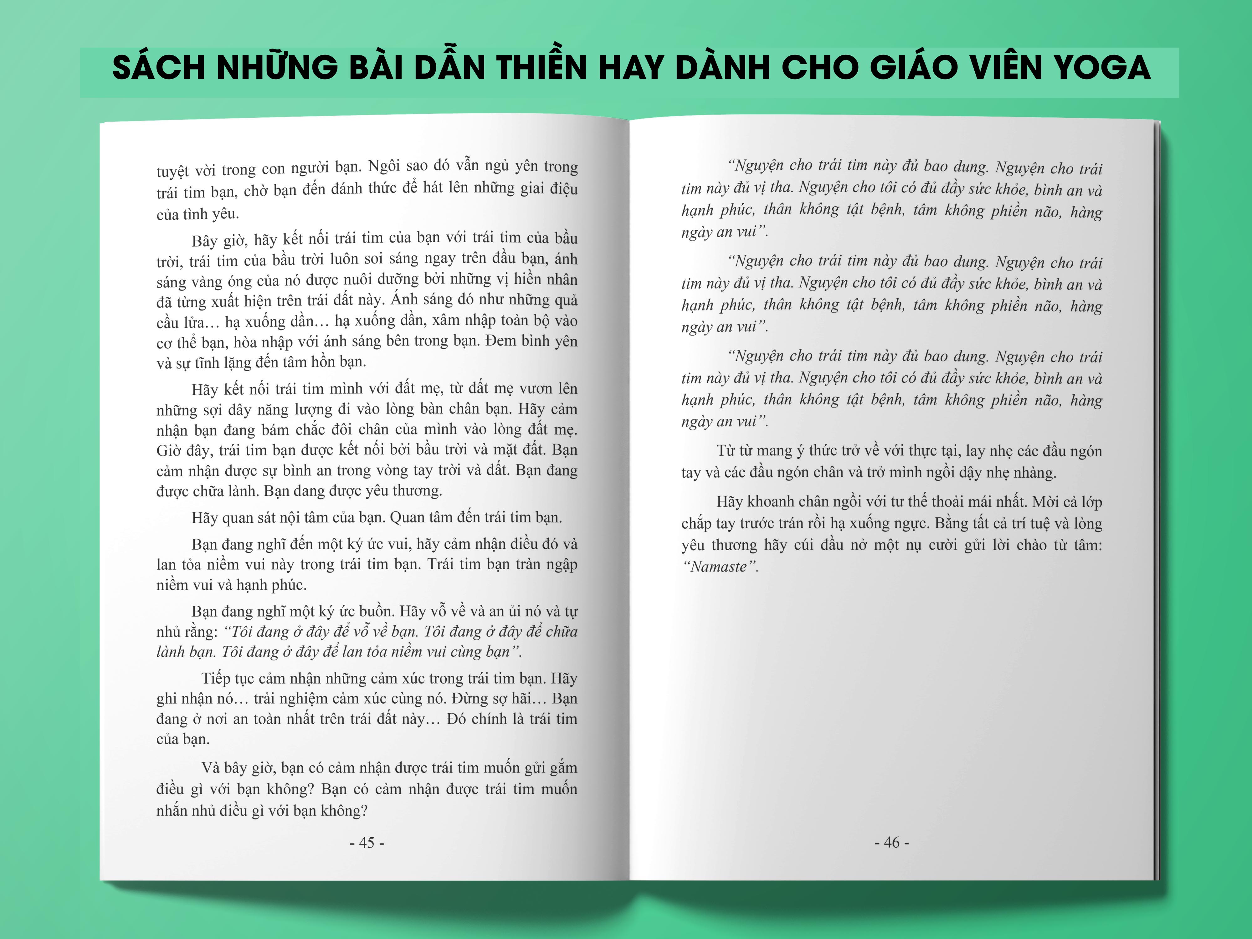 Bộ sách dành cho Giáo viên Yoga cơ bản: Giáo án giảng dạy & luyện tập Yoga + Những bài dẫn thiền hay dành cho giáo viên Yoga