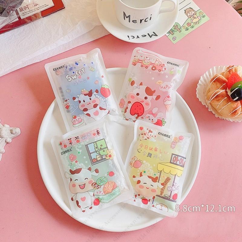 Túi nước đá tự làm lạnh, chườm lạnh hạ nhiệt mùa hè dã ngoại du lịch phượt, miếng hạ sốt dễ thương