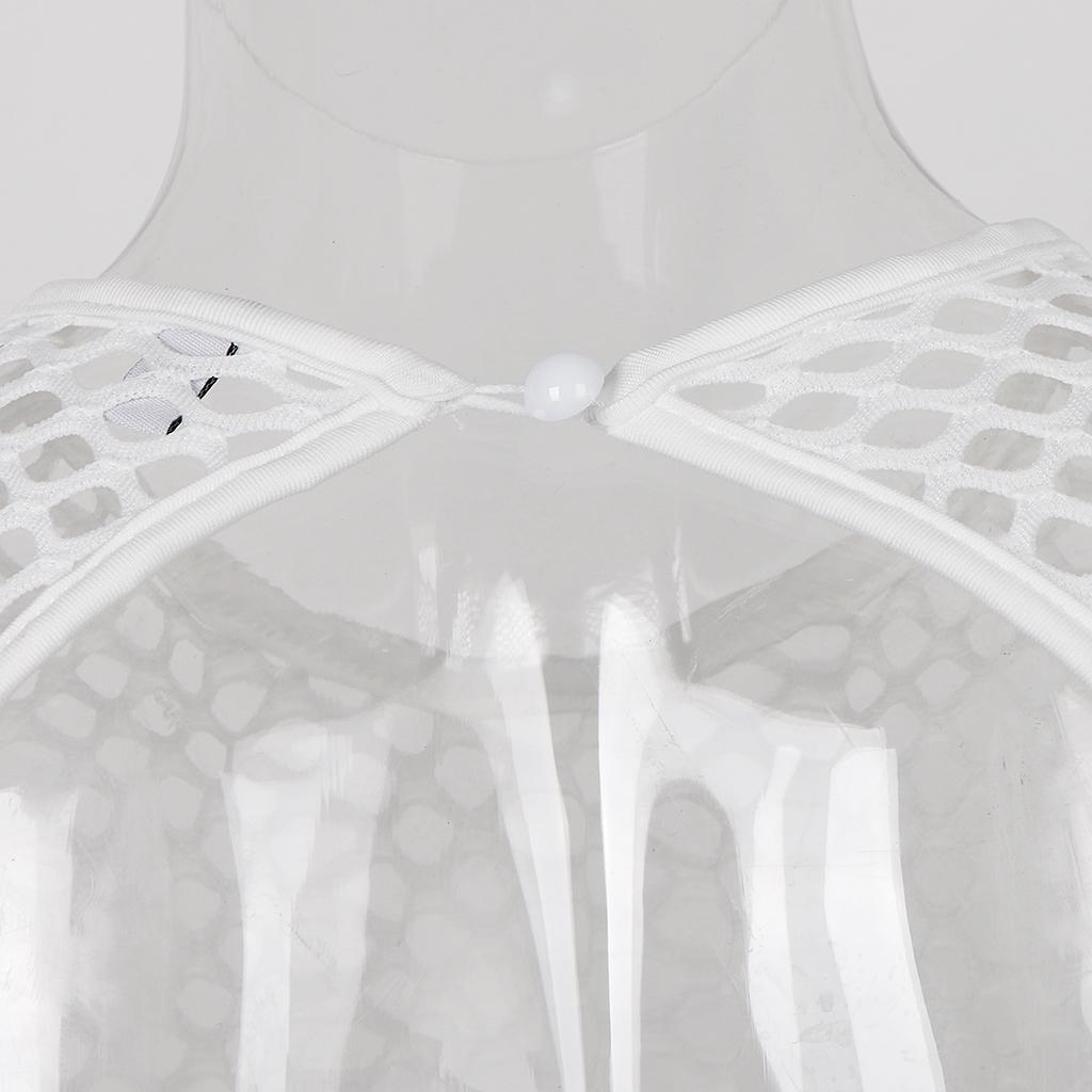 Women's Tight Mesh Long Sleeve Backless Bodysuit Jumpsuit Shapewear One Piece Swimsuit