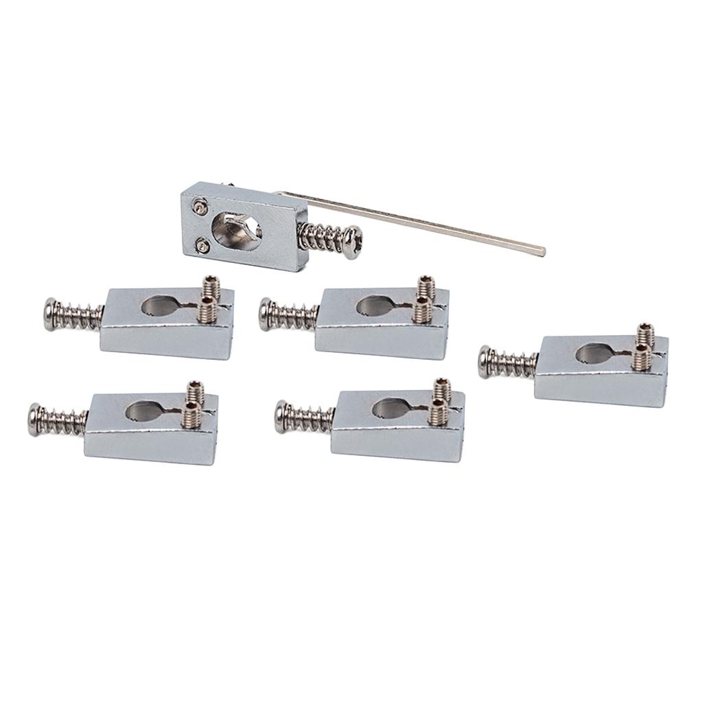 Baoblade Bộ 6 Ghita Điện Cầu Yên Ngựa Bằng Đồng 10mm Dây Khoảng Cách