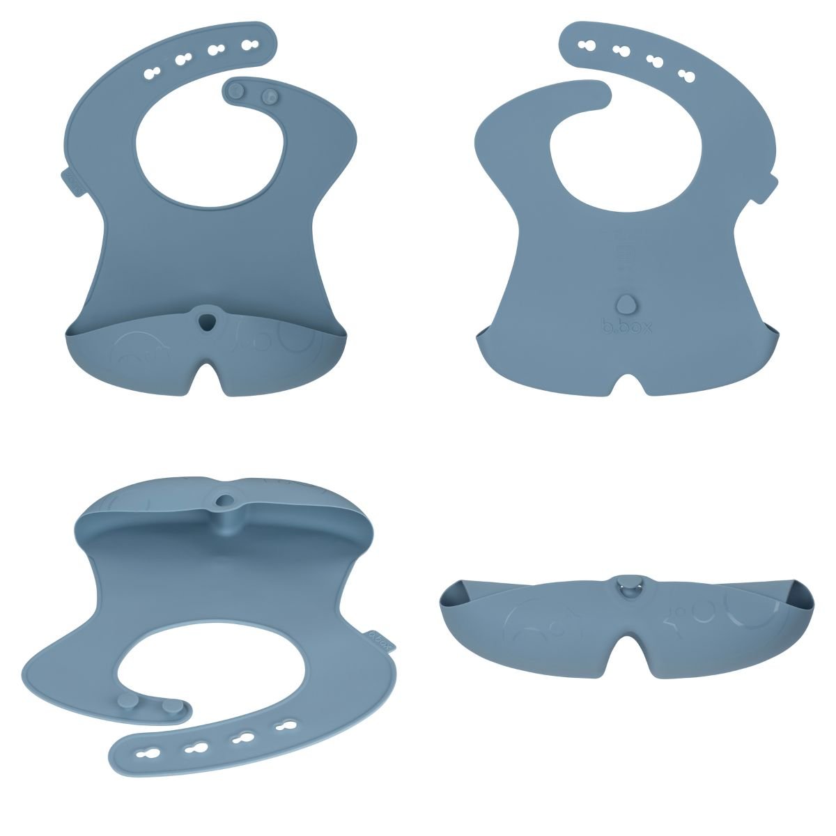 B.box Yếm ăn dặm silicone cao cấp có máng hứng chống thấm dễ vệ sinh cho bé