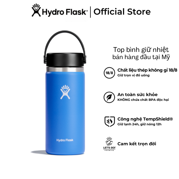 Bình giữ nhiệt Hydro Flask 16 OZ Wide Flex Cap LATAM | APAC ONLY - Hàng chính hãng(Season 2024)