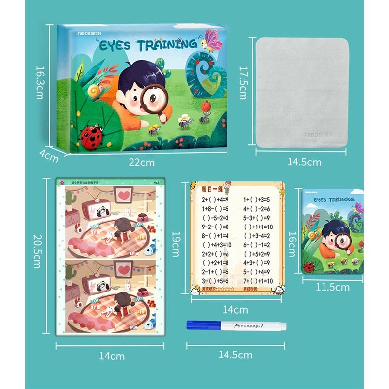 Bộ đồ chơi tập trung mắt tăng sự tập trung có thể tái sử dụng cho trẻ em