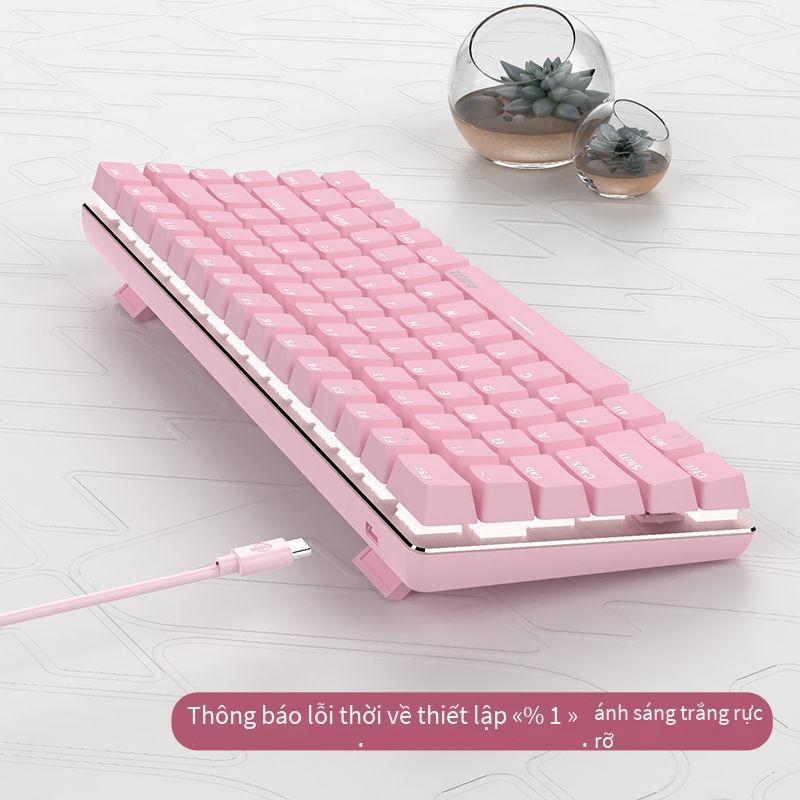 Đặc Biệt Đen Hầu Tước AK33 Hồng Bàn Phím Cơ Xanh Trục Đỏ Trục Bé Gái Dễ Thương Văn Phòng Tại Nhà Trò Chơi Full Phím Không Bấm Bàn Phím