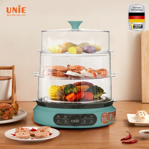 Nồi hấp điện UNIE UE-680 công suất 1000W dung tích 15L - Hàng chính hãng